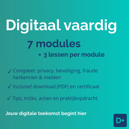 Premium cursus Digitaal Vaardig — computer en smartphone voor 50-plussers — DigiPlus